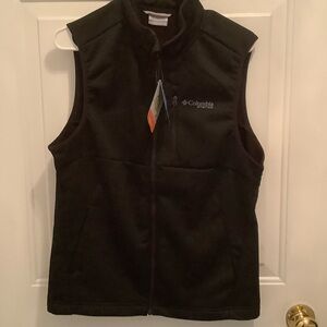Columbia Black Sleeveless Fleece Jacket